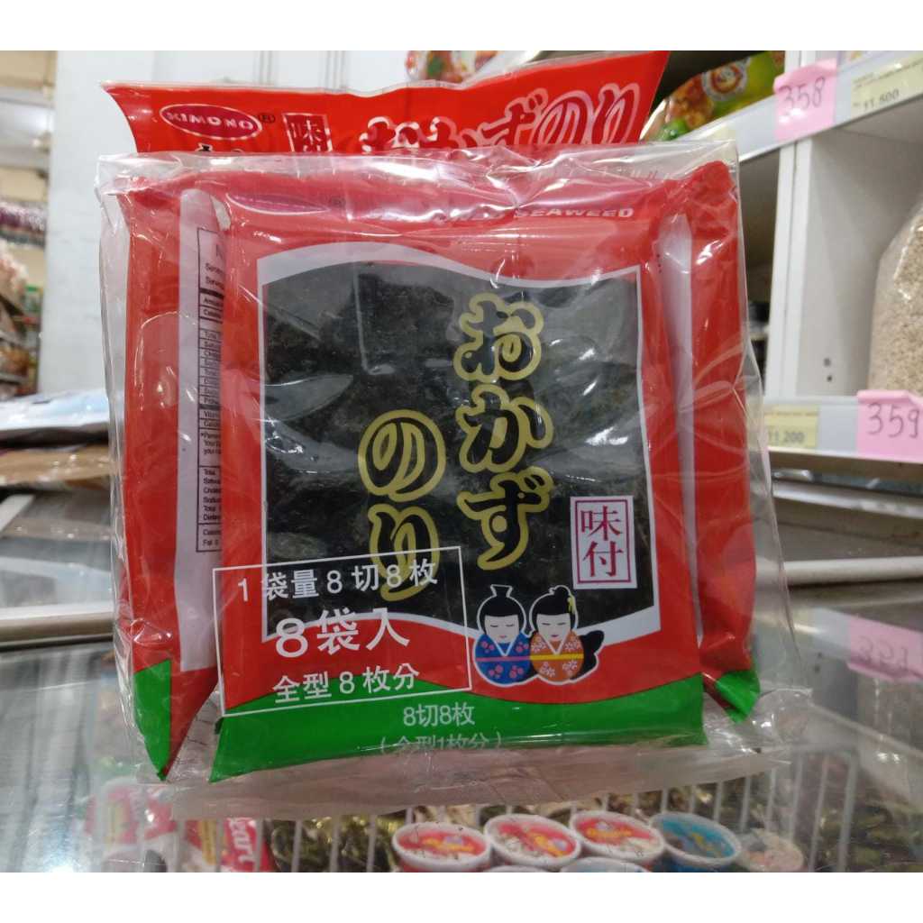 

KIMONO BRAND SEASONED SEAWEED 24G AJITSUKE NORI / NORI