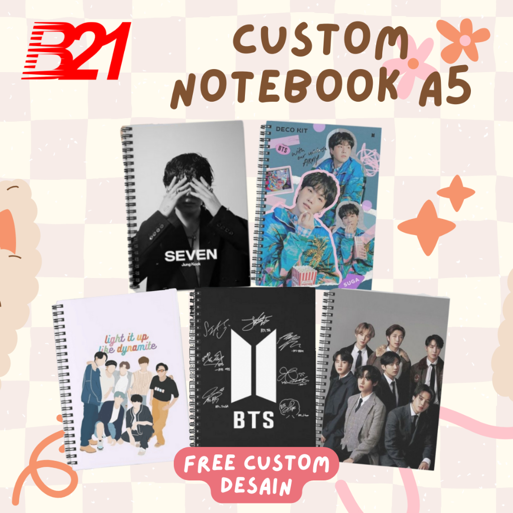 

B21 Notebook Agenda Custom Buku Catatan - Notebook Softcover