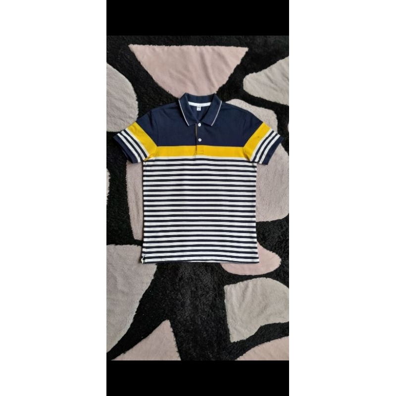 polo shirt uniqlo strip