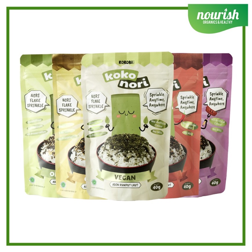 

[☽J22(] KOKOBI Koko Nori Abon Rumput Laut Tabur No MSG, Tanpa Pengawet 40gr MurMer
