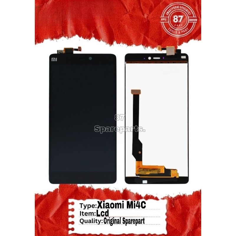 Layar Lcd Xiaomi Mi 4C Fullset Touchscreen Original Quality Sparepart