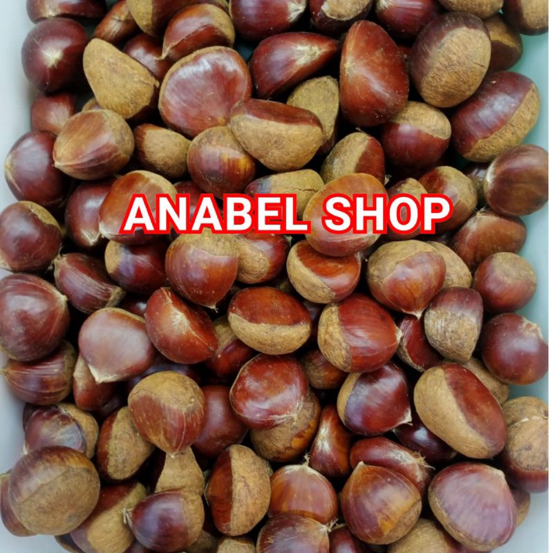 

Kacang Chestnut Mentah 500 gram Kacang Kastanye