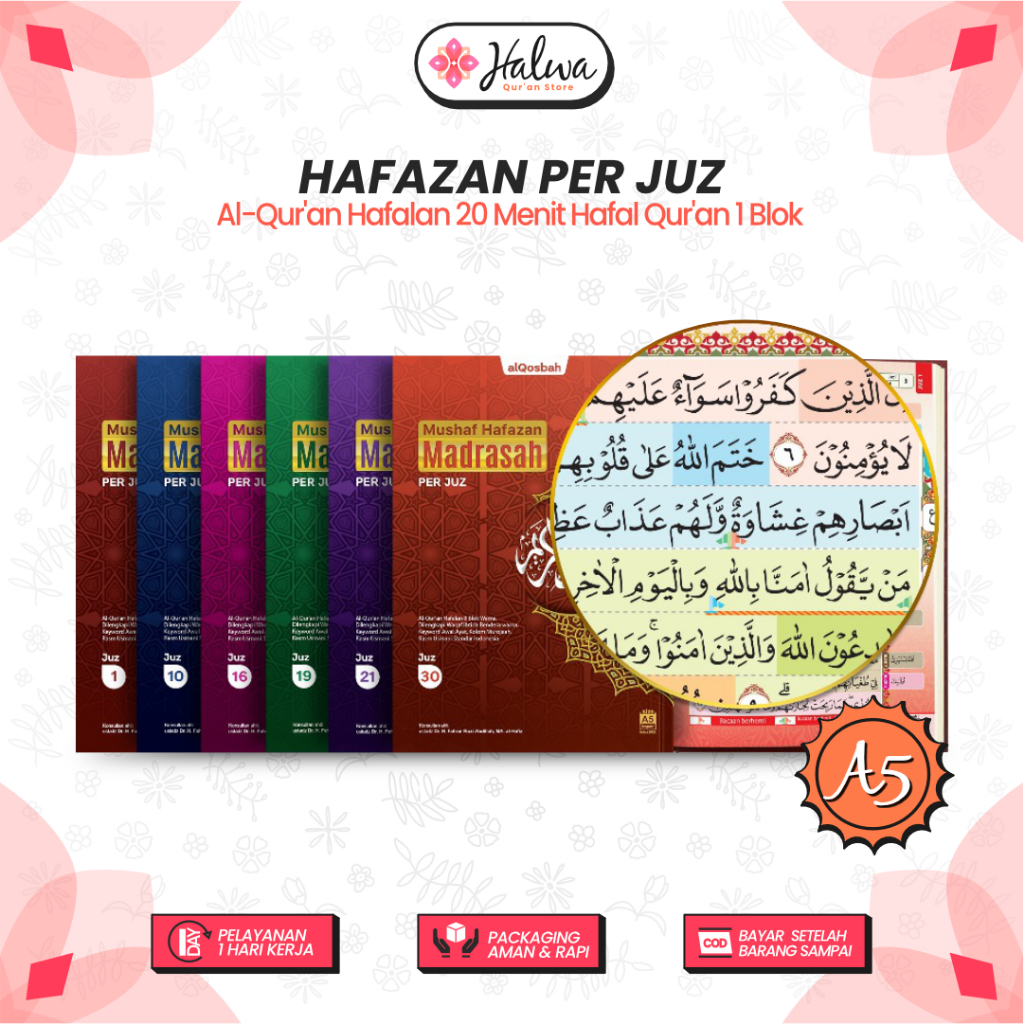 Al Qosbah Al Quran Hafalan Perjuz A5  Hafazan Perjuz 8 Blok 20 Menit Hafalan Al Quran 1 Blok Warna