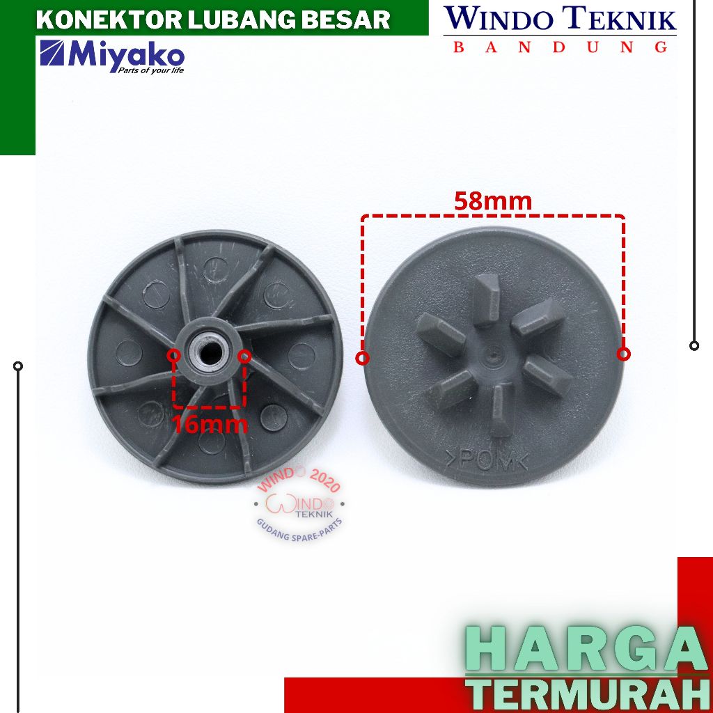 KONEKTOR BLENDER MIYAKO | KONEKTOR NASIONAL LUBANG BESAR | CONEKTOR BLANDER MIYAKO | GIGI BLANDER