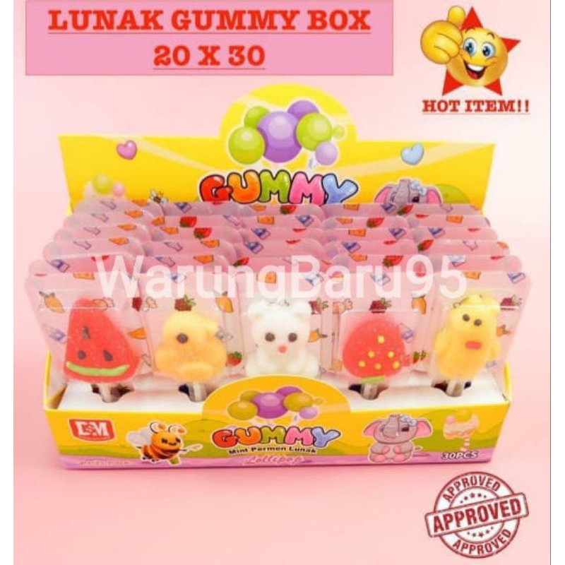 

DsM Lollipop Lunak Gummy Box isi 30pcs