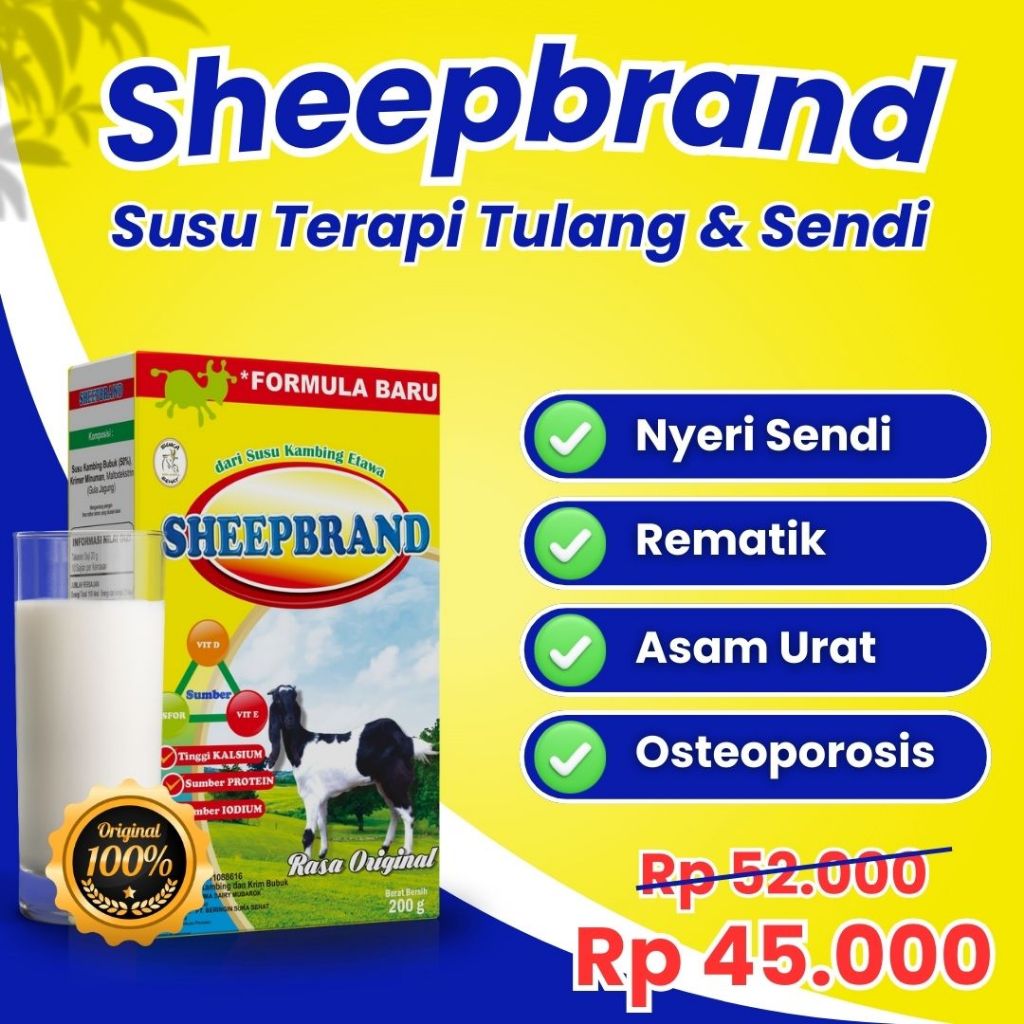 

1 BOX SHEPPBRAND KALSIUM DAPAT MENJAGA KESEHATAN TULANG DAN SENDI