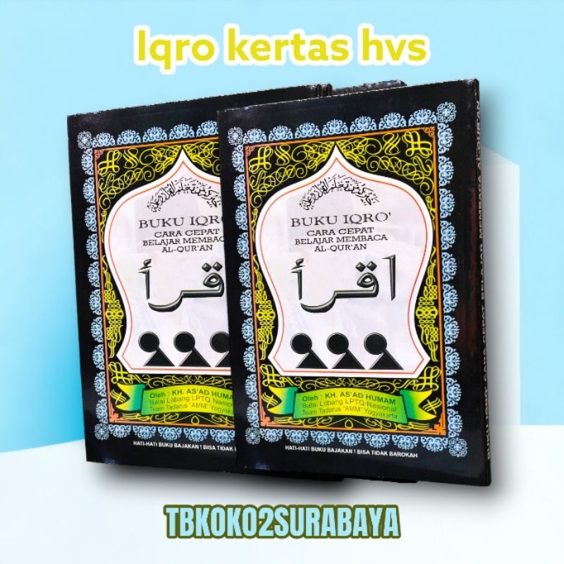 BUKU IQRO BUKU BELAJAR MENGAJI CEPAT UKURAN A5 HVS TEAM TADARUS