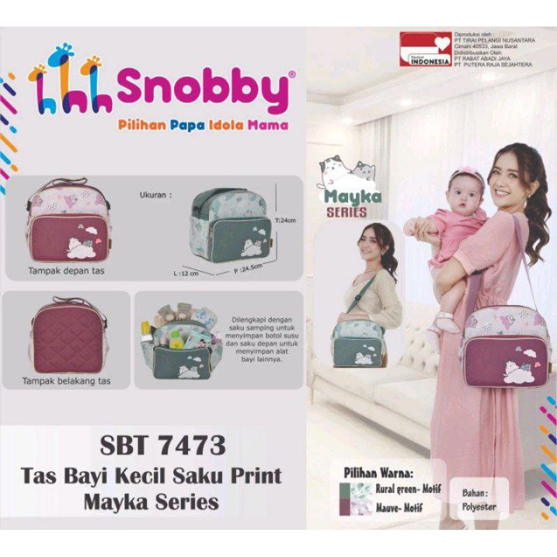 Snobby - Tas Bayi Saku Print Mayka Series - (SBT7471) (SBT7472) (SBT7473)