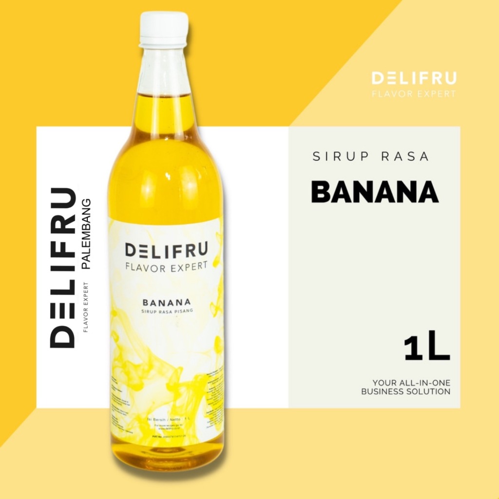 

Delifru Syrup Banana - Sirup Pisang 1 Liter