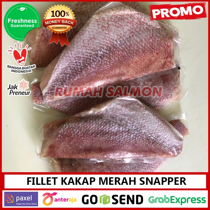 

Fillet Kakap Merah (tanpa duri) | Red Snapper Boneless / Ikan Kakap Merah Fillet