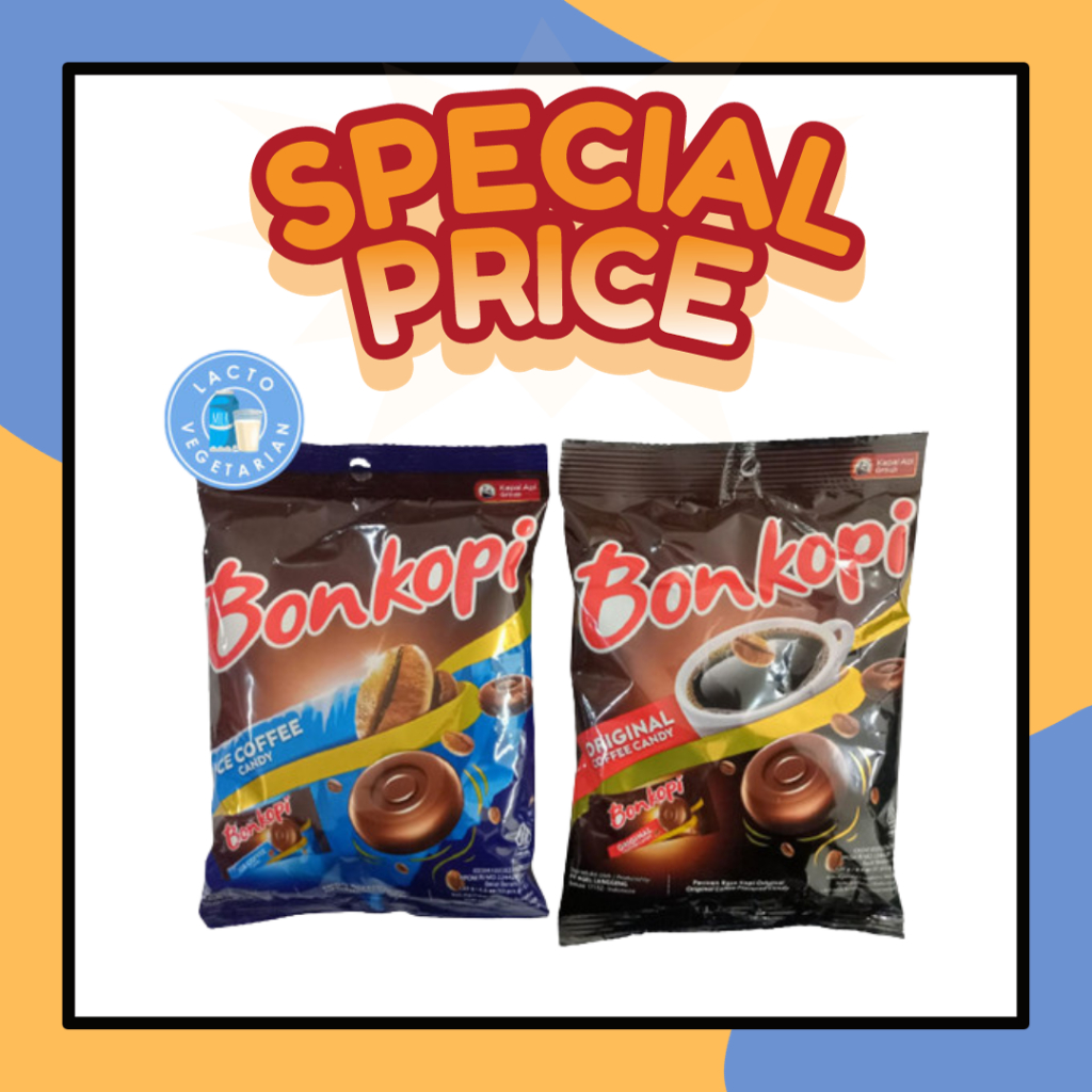 

Candy Bonkopi Permen Kopi Ori / Ice 125gr 50pcs Bon Kopi Coffee Murah