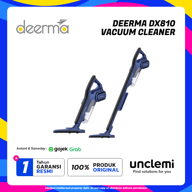 Deerma DX810 Vacum Vacuum Cleaner Derma Penghisap Debu Lantai 600W