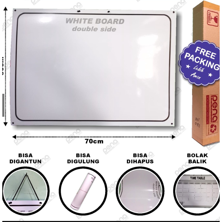 

White Board Portable Besar * Papan Tulis Tempel ~ Whiteboard Gulung