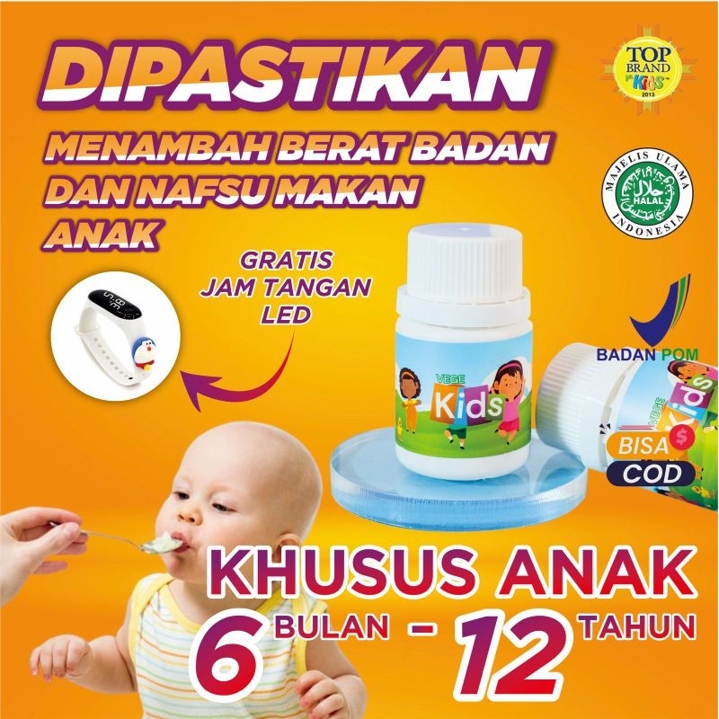 VEGE KIDS VEGEKIDS VITAKIDS VITA KIDS PENAMBAH NAFSU MAKAN 100% ORIGINAL