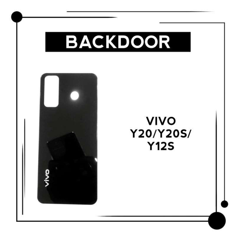 BACKDOOR VIVO Y20/Y20S/Y12S BLACK