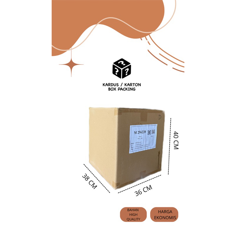 

KARDUS / KARTON BOX UK.38x36x40 cm,murah,tebal