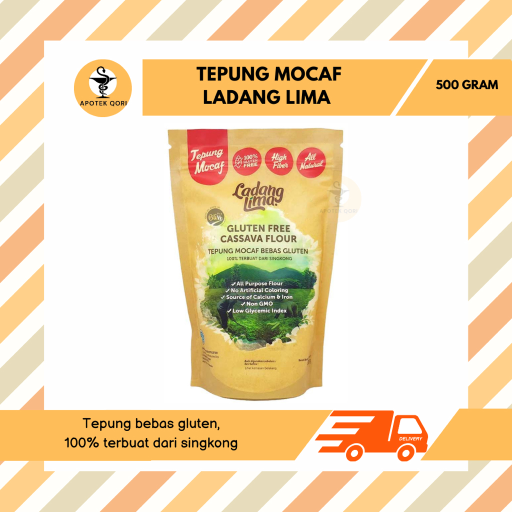 

TEPUNG MOCAF GLUTEN FREE LADANG LIMA 500 GRAM