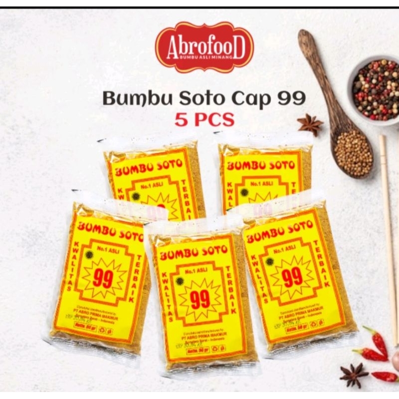 

Bumbu soto Abadi cap 99 50gr- 5PCS