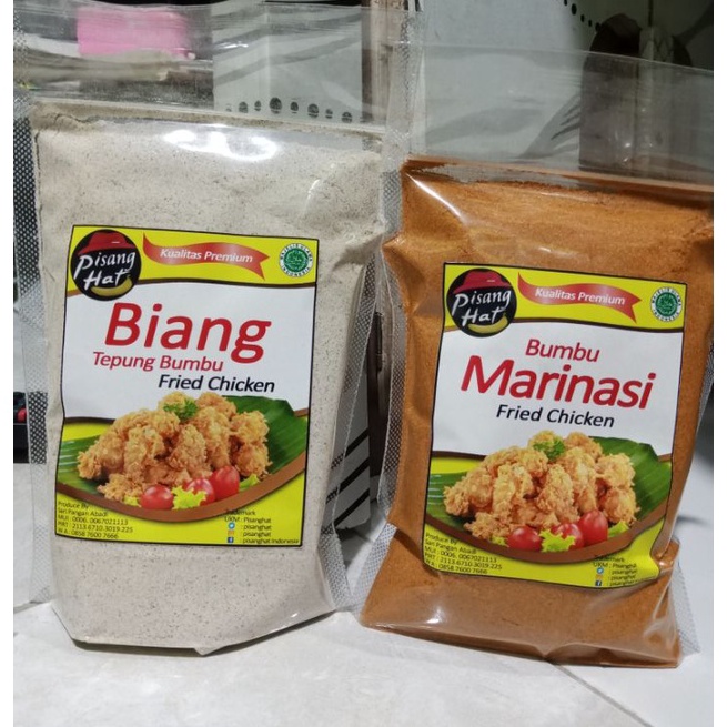 

Ready Stok paket biang tepung 250gr dan bumbu marinasi 250gr ayam goreng fried chicken