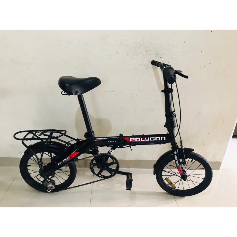 sepeda lipat anak uk 16 repaint polygon 6speed..
