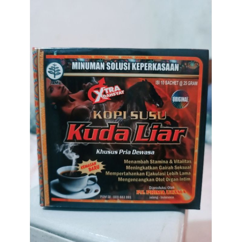 Kopi Susu Kuda Liar (Khusus Pria Dewasa) Isi 10 Sachet @25gr.