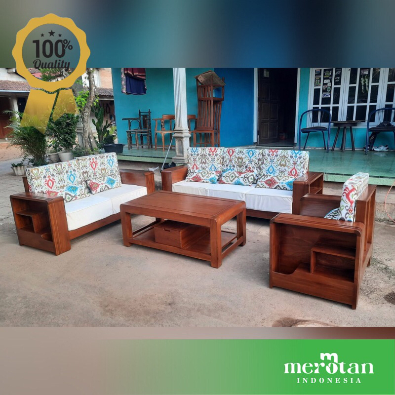 Sofa Tamu Jati Minimalis / Kursi Tamu Jati / Sofa Tamu Minimalis