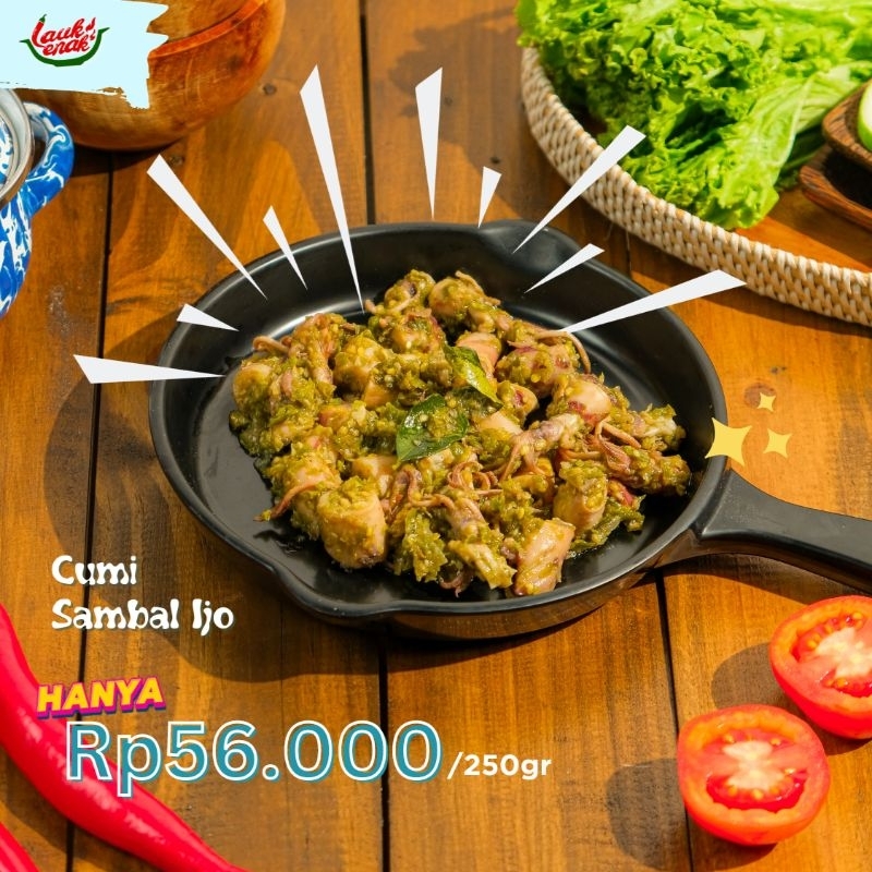 

[Lauk Enak] Cumi Sambal Ijo || 250gr