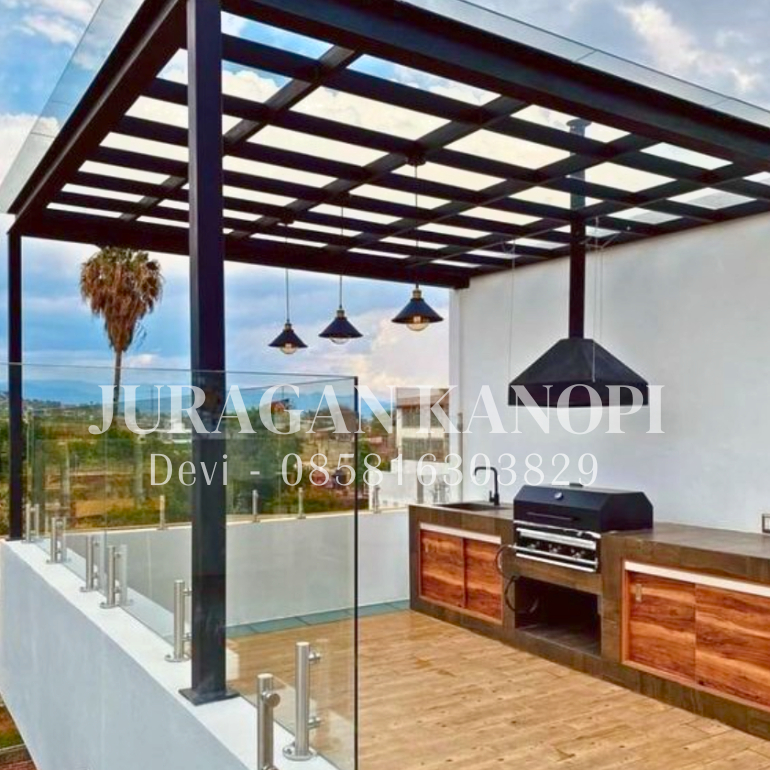 Kanopi baja ringan SolarFlat Terpasang Malang