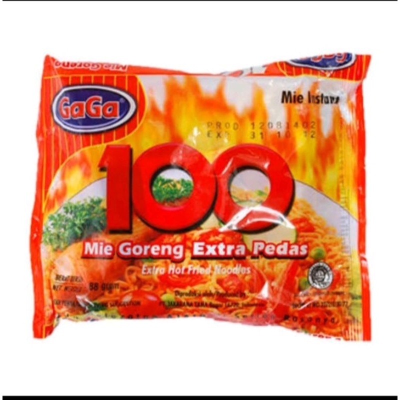 

Gaga Mie 100 Goreng Extra Pedas