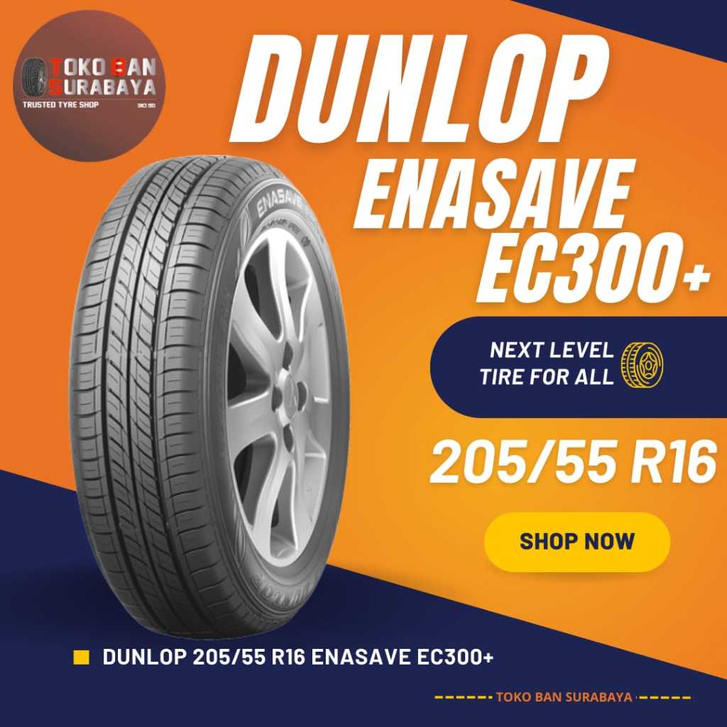 Ban Dunlop DL 205/55 R16 205/55R16 20555R16 20555 R16 205/55/16 R16 R 16 ENASAVE EC300+ EC 300+