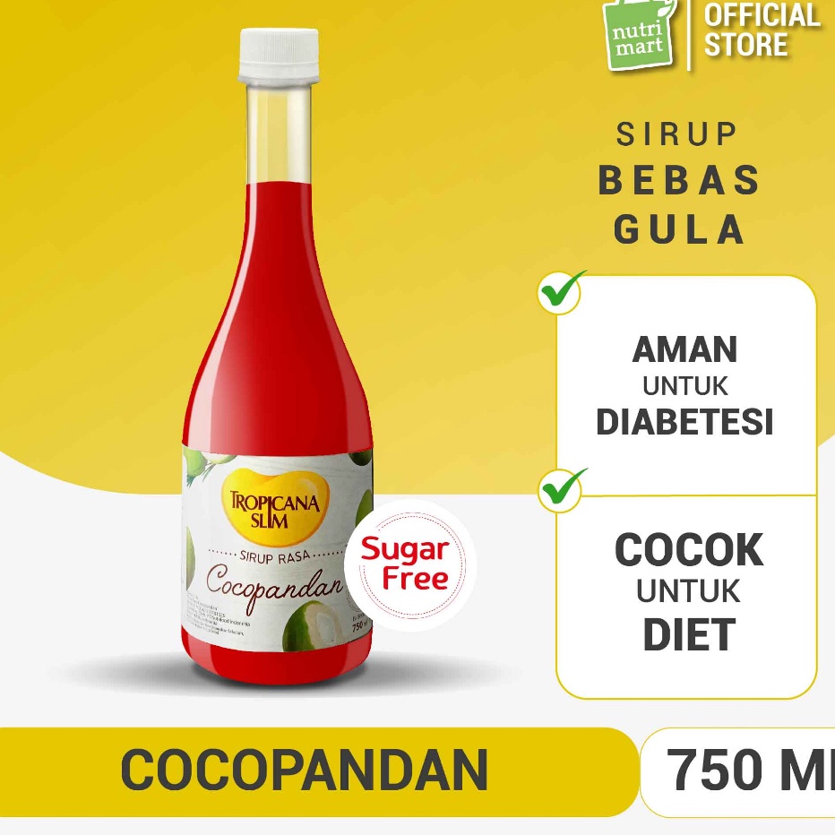 

Kirim Langsung Tropicana Slim Sirup Cocopandan 750ml - Syrup Bebas Gula