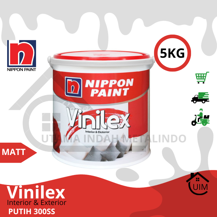 CAT TEMBOK NIPPON PAINT VINILEX warna putih 300ss 5kg