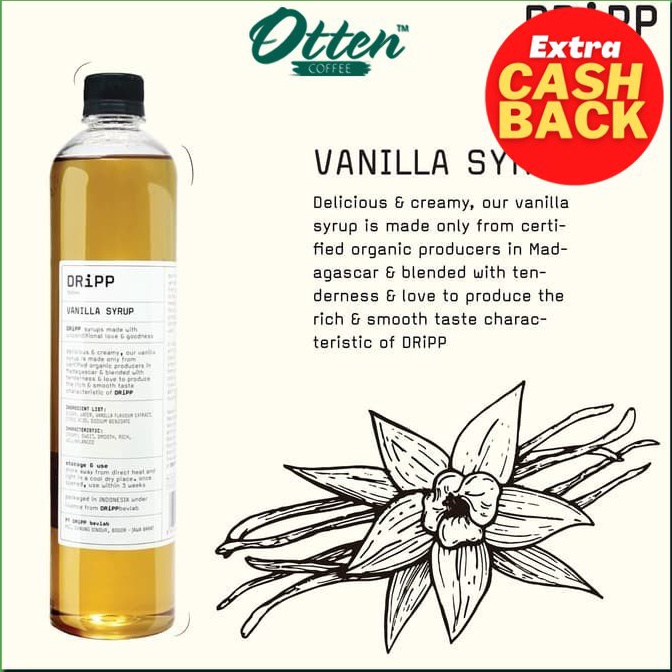 

60 DRiPP - Minuman Sirup Vanilla 760ml ✮Best Product