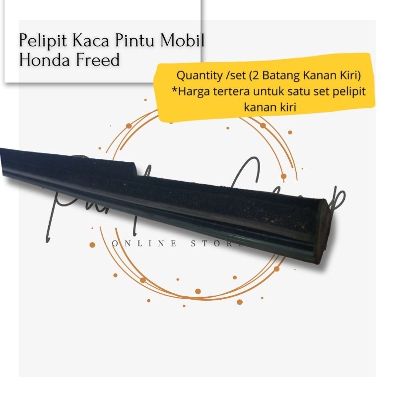 Pelipit Kaca Pintu Mobil Honda Freed