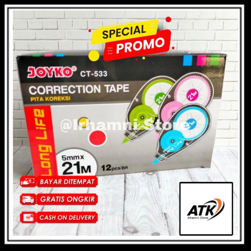 

1 pcs Tipex Trondol/Tipe x Kertas CORRECTION TAPE 21meter