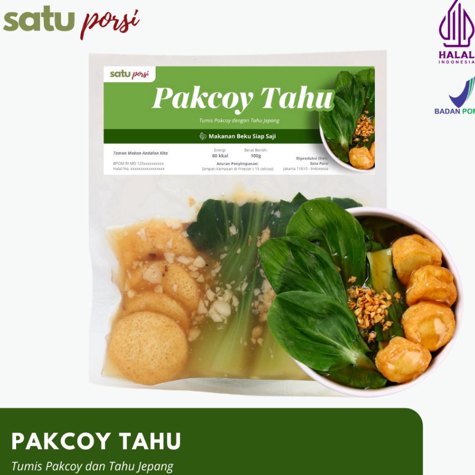 

Ready Satu Porsi Pakcoy Tahu