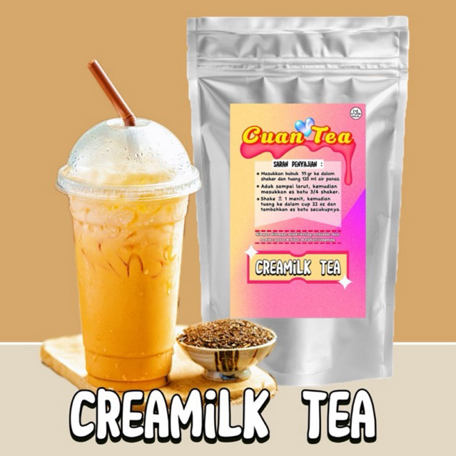 

CUAN_TEA “CREAMILK TEA” BUBUK MINUMAN 1KG | MINUMAN KUALITAS PREMIUM 1000 GR