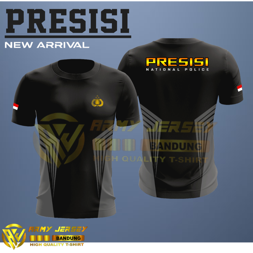 Baju Kaos Jersey Presisi POLRI / Bahan Dryfit Milano / Bisa COD