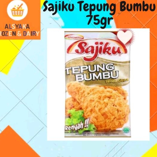 

Sajiku Tepung Bumbu 75gr ( 1 renceng isi 10)