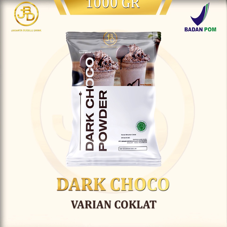 

KODE WUG586 Bubuk Minuman Premium DARK CHOCOLATE -Jakarta Bubble Drink | BPOM&HALAL