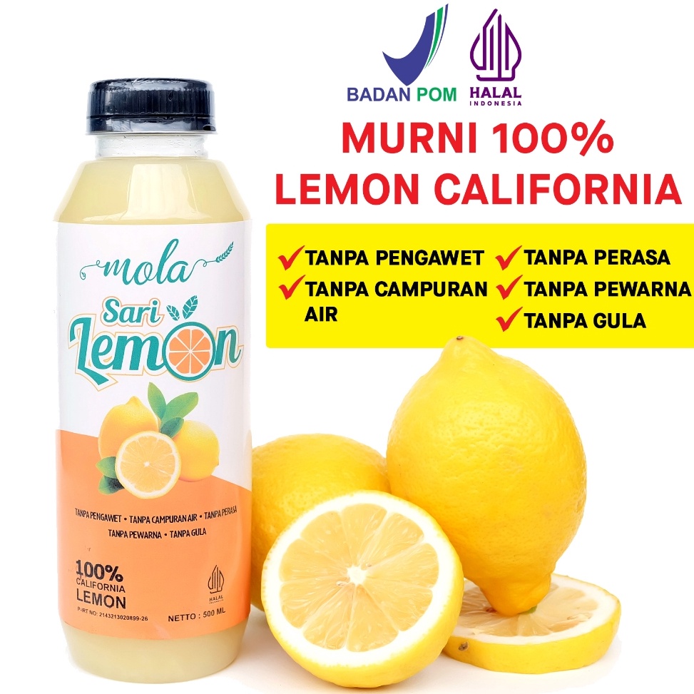 

38 Mola Sari Lemon Asli Minuman Jus Diet Detoks Alami 37