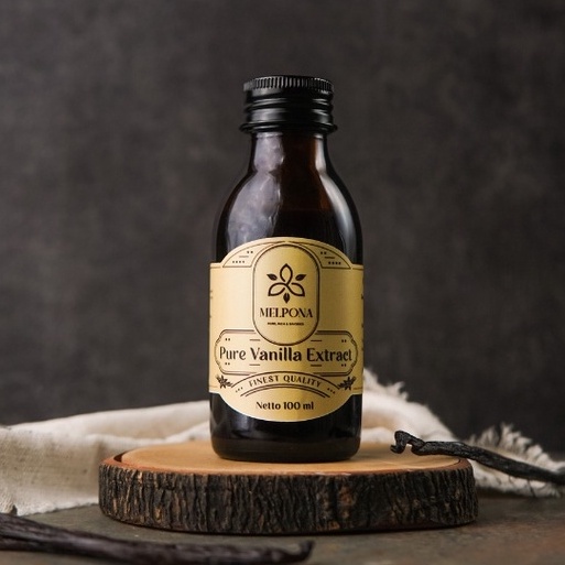 

Produk Melpona Pure Vanilla Extract Bourbon Ekstrak Vanili Murni Planifolia 100 ml 100ml