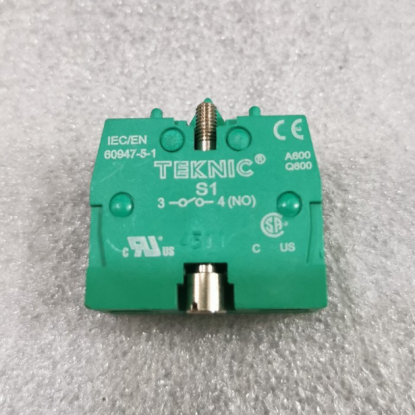 Jual Teknic S1 Contact Block 1 NO 415V 4A AC or 110V 5A DC -60947-5-1 Diskon