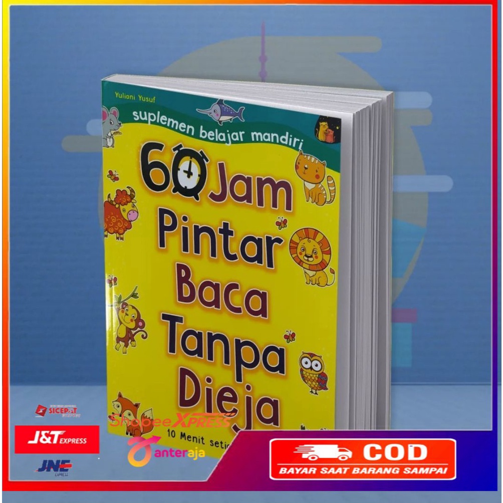 6BB BUKU ANAK TK PAUD 60 JAM PINTAR MEMBACA TANPA DIEJA 8243