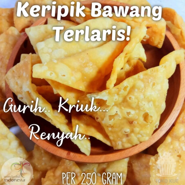 

Ready Stock KERIPIK BAWANG SPESIAL 500gr / CAMILAN KILOAN