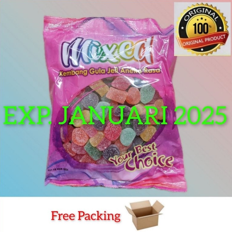 

➢ Jelly Waisun 1kg/ jelly Malaysia/ waisun jelly/ kembang gula jelly/ mixed pastilles / mixed kembang gula jelly/ jelly malaysia ➡Sale