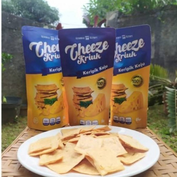 

Best Terlaris Cheeze Kriuk Keripik Keju 85gr Original / Pedas / Pizza Keto Friendly