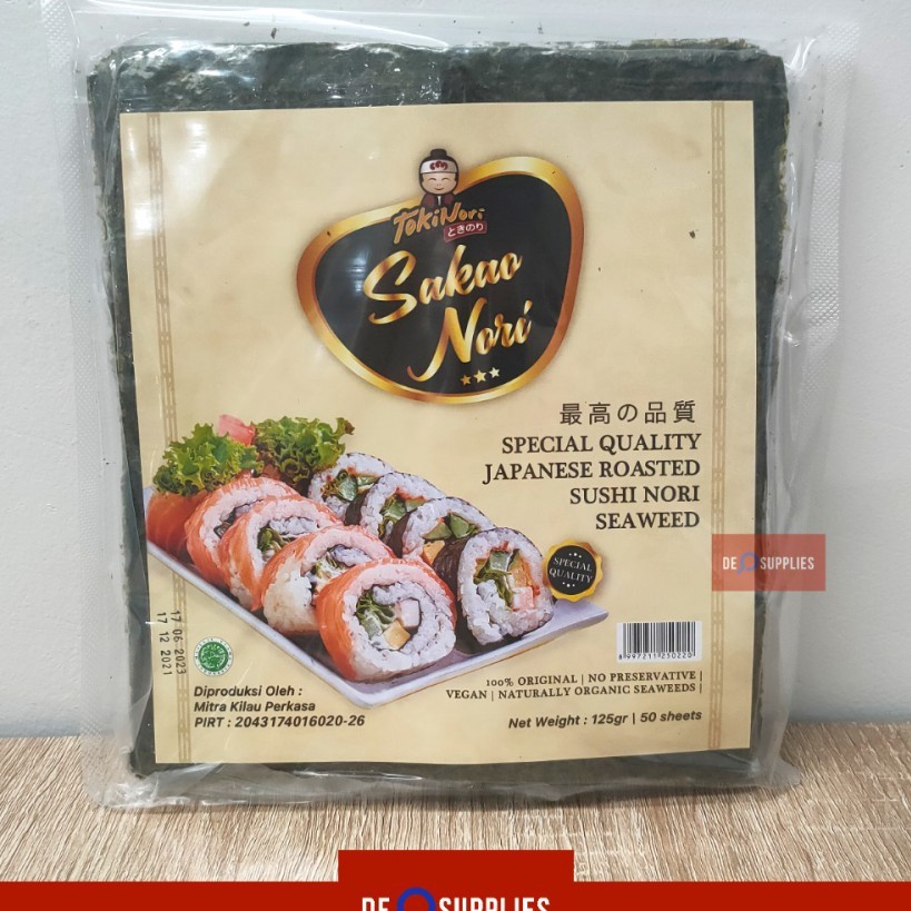 

Model Terkini Sakao Sushi Nori Seaweed Special Grade 50 Sheet Lembar Rumput Laut