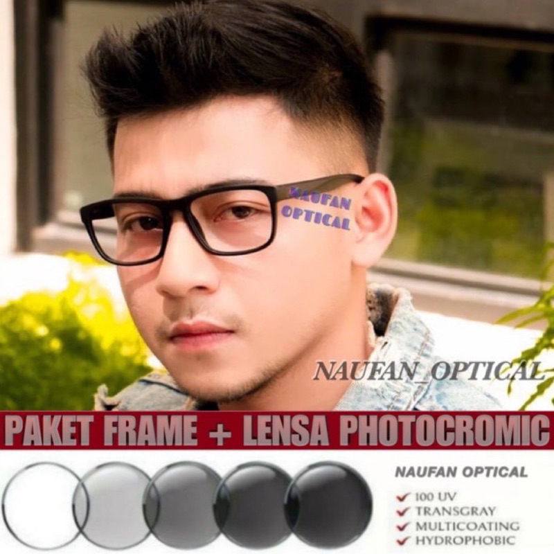 baru raedy stock  Frame sporty pria / kacamata minus Photocromic / kacamata minus antiradiasi / kaca