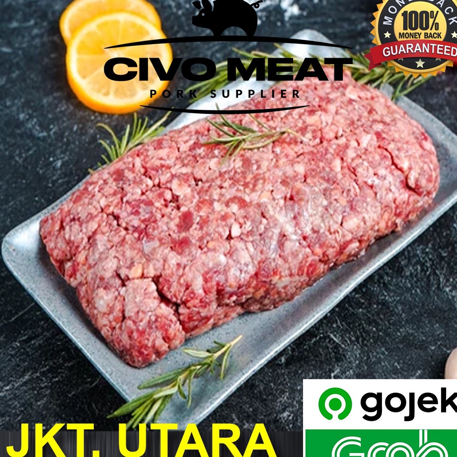 

KODE BLD784 Jual Daging Babi Giling / Pork Minced (Daging Paha Giling) 500gr